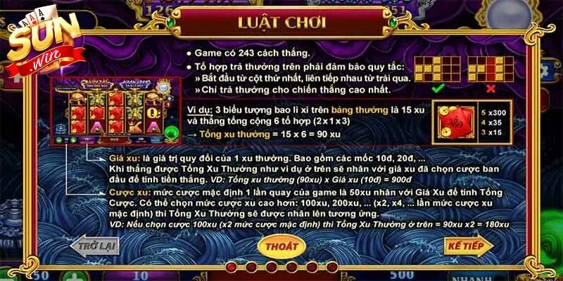 Kho Tàng Ngũ Long Sunwin – Game Quay Hũ Chủ Đề Rồng Hấp Dẫn 4 Sunwin Bắt đầu tham gia với mức cược vừa phải để làm quen với nhịp độ trò chơi