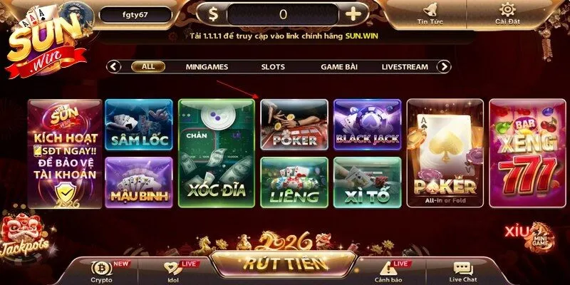 Điểm thú vị của trò chơi poker Sunwin